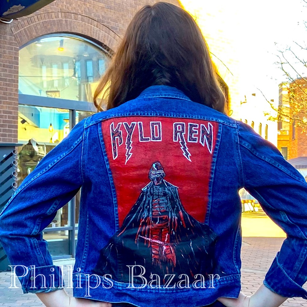 Custom Painted Jean Jacket